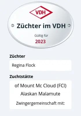 Titelbild von Mount McCloud  in Niedersachsen, Heimat unserer Alaskan Malamute-Zucht.