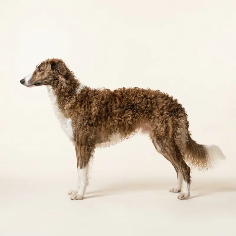 Silken Windhound met Krulhaar