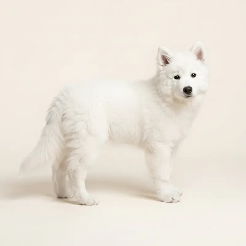 Eurasier Welpe in Blanc