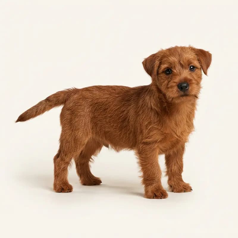 Norfolk Terrier Welpe in Rouge