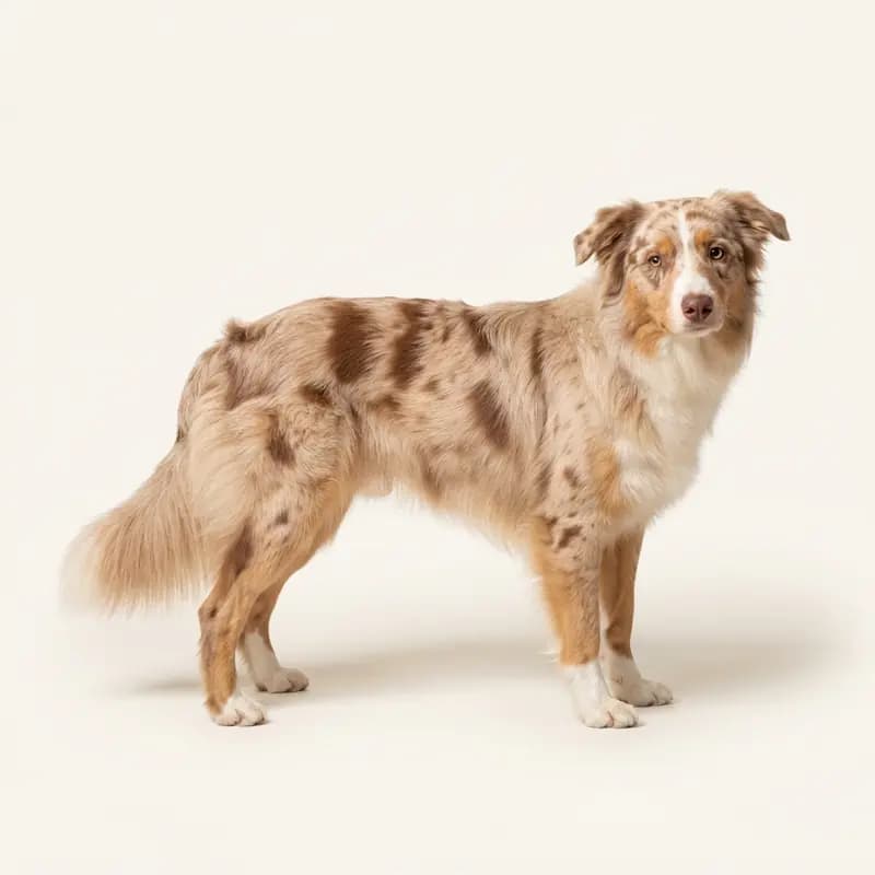 Voksen Alpin hyrdehund i Red merle
