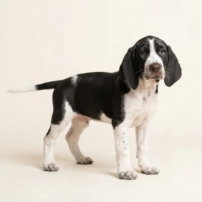 Bracco Italiano Welpe in Siyah-beyaz