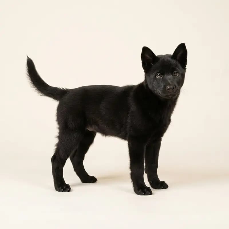 Jindo Welpe in Sort