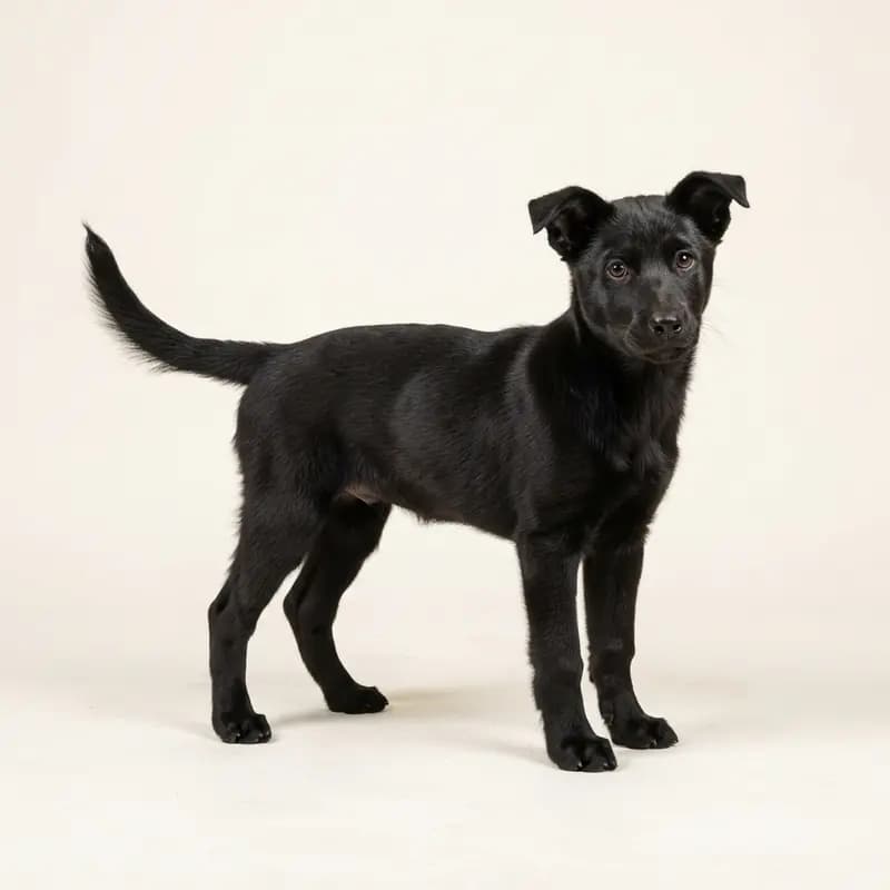 Kanaänhond Welpe in Zwart