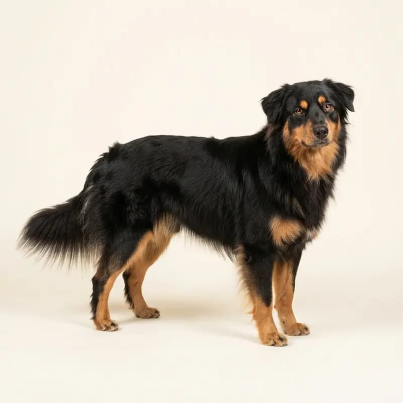 Voksen Australian Shepherd i Sort med tan
