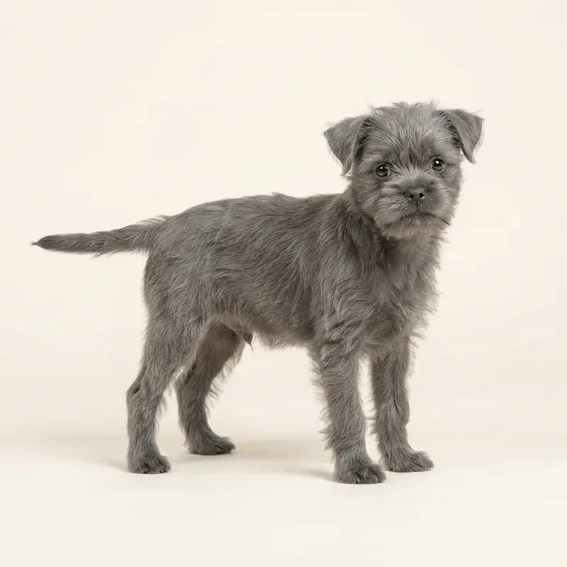 Affenpinscher Welpe in Grå