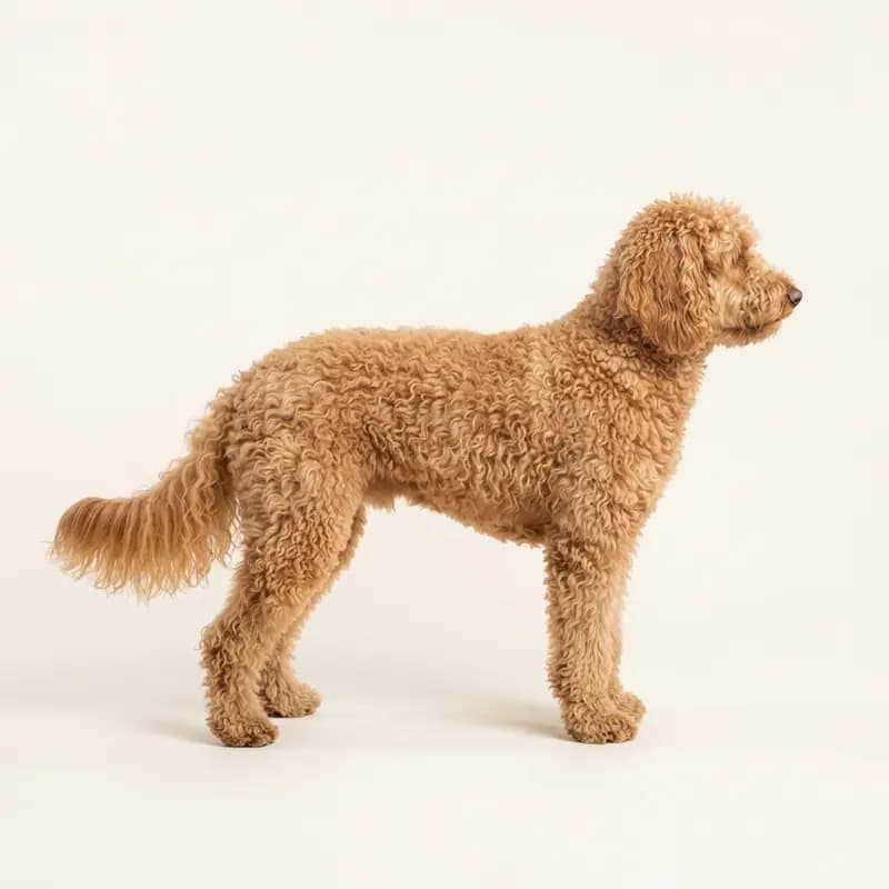 Goldendoodle avec Poil bouclé