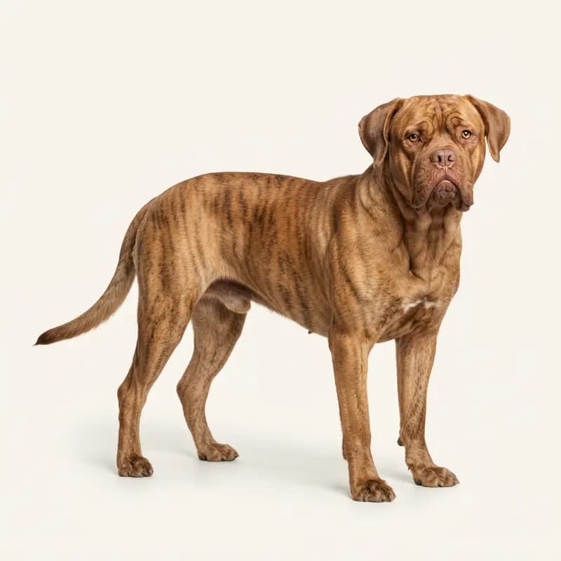Volwassen Bordeauxdog in Gestroomd