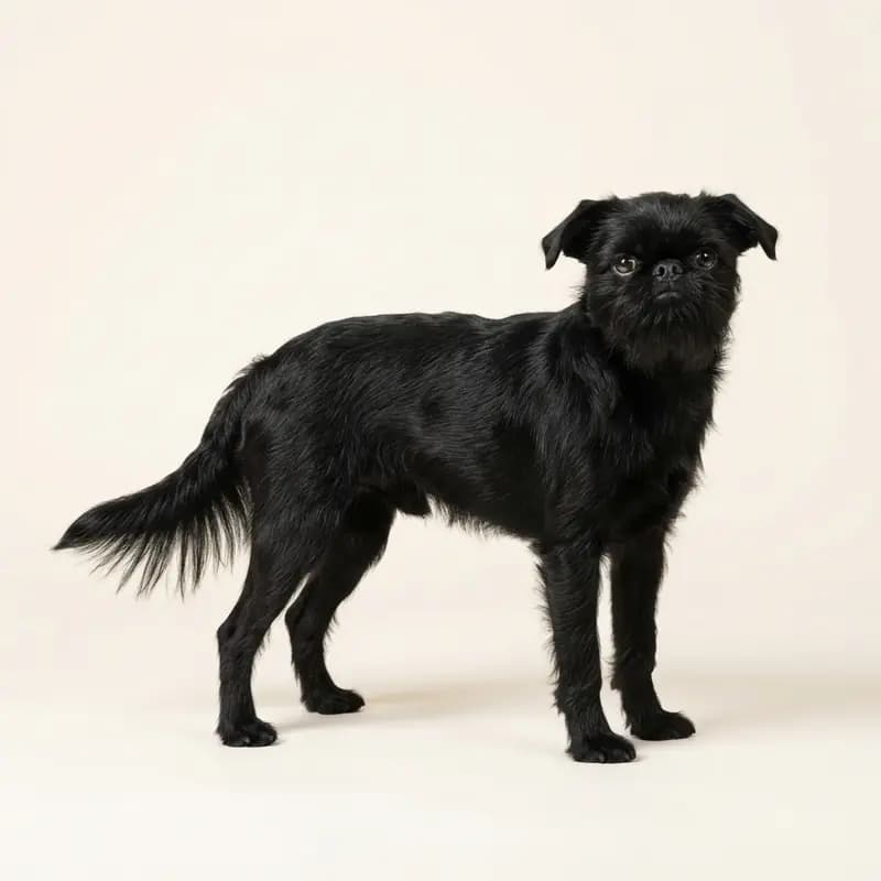 Voksen Belgisk Griffon i Sort