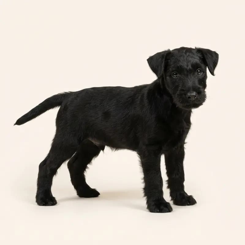 Lakeland Terrier Welpe in Sort
