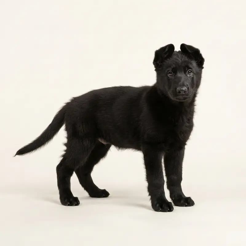 Doğu Avrupa Çoban Köpeği Welpe in Siyah