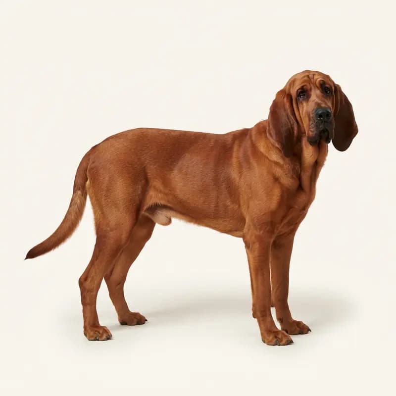 Chien de Saint-Hubert adulte en Rouge