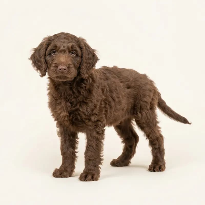 Barbet Welpe in Marron