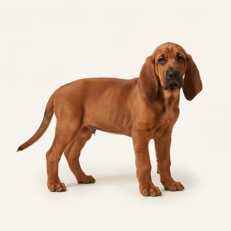 Chien de Saint-Hubert Welpe in Rouge
