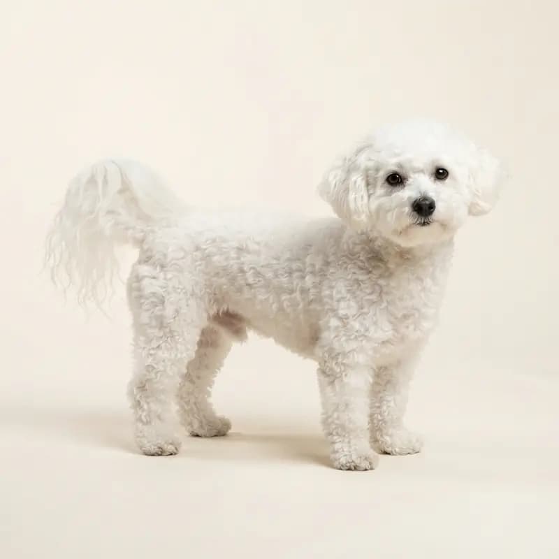 Voksen Bichon frisé i Hvid