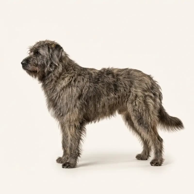 Orta uzunlukta tüy tüy tipine sahip Bouvier des Ardennes