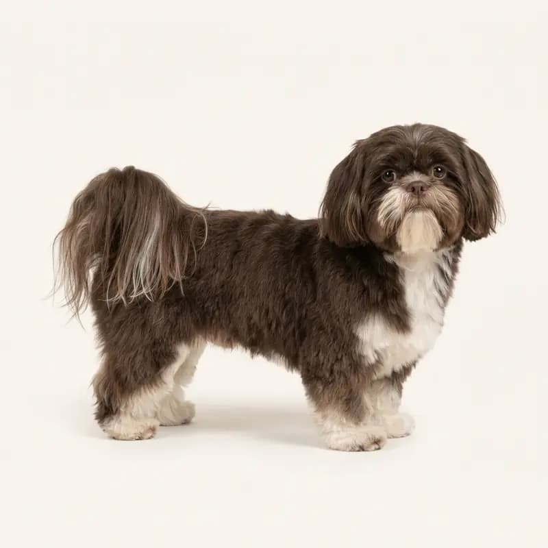 Voksen Shih Tzu i Tofarvet