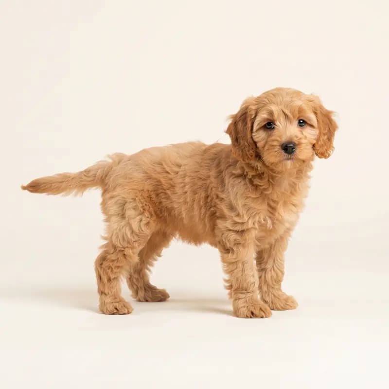 Cockapoo Welpe in Abrikoos