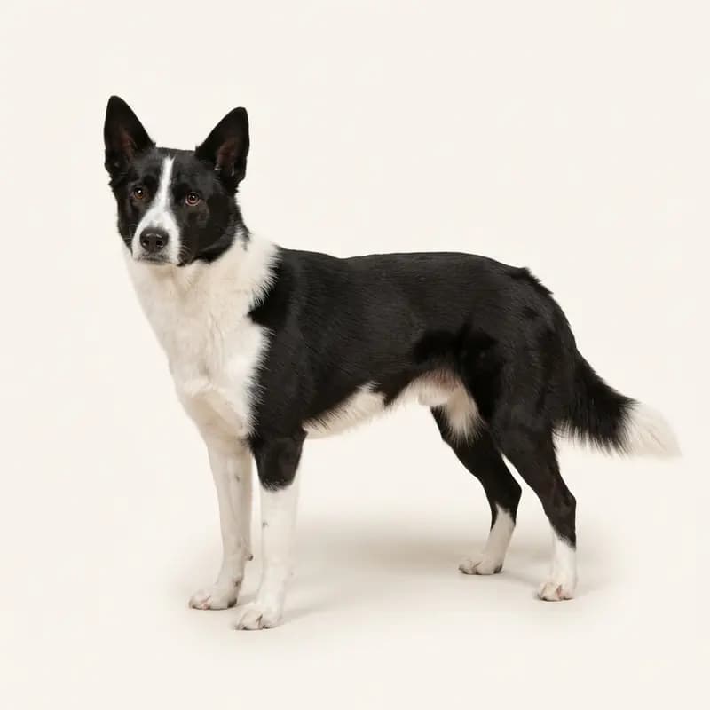 Volwassen Kanaänhond in Zwart-wit