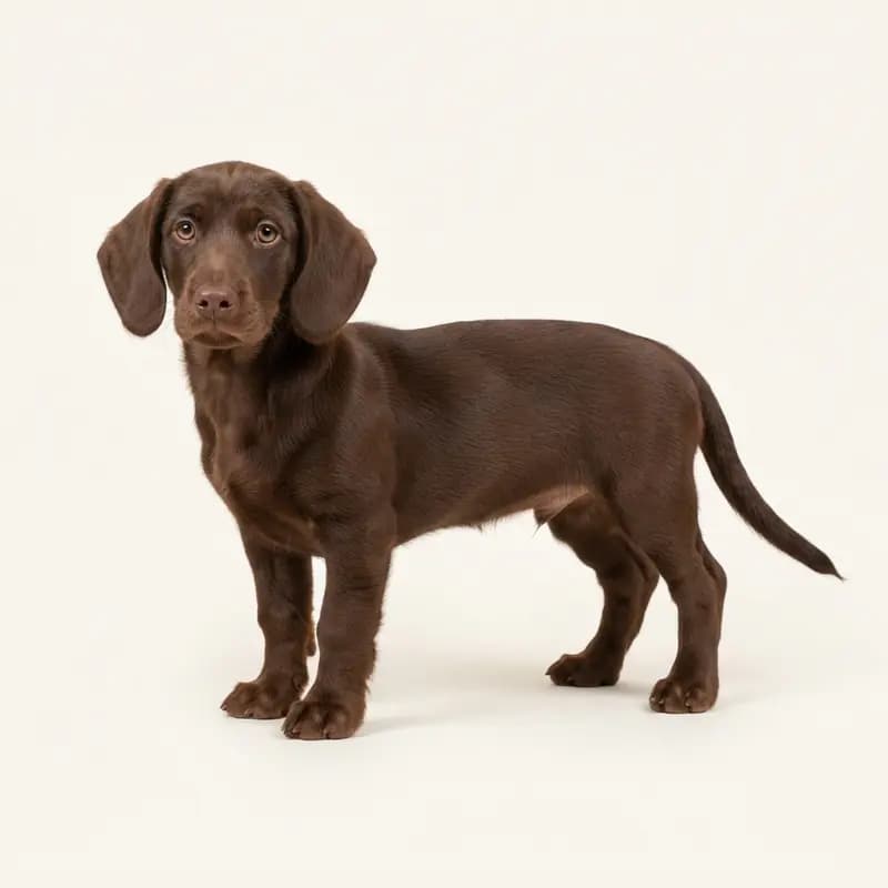 Westfaalse Dachsbracke Welpe in Chocoladebruin