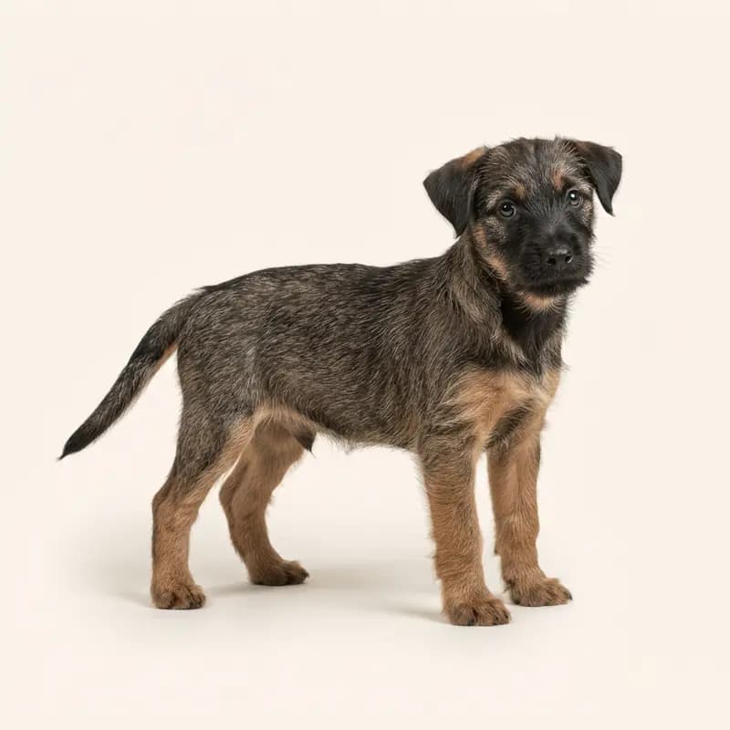 Tysk Jagtterrier Welpe in Vildsvinefarvet
