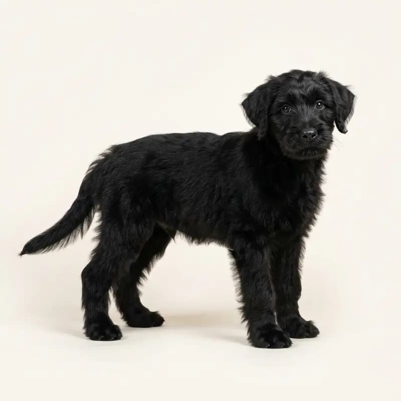 Bouvier des Flandres Welpe in Sort