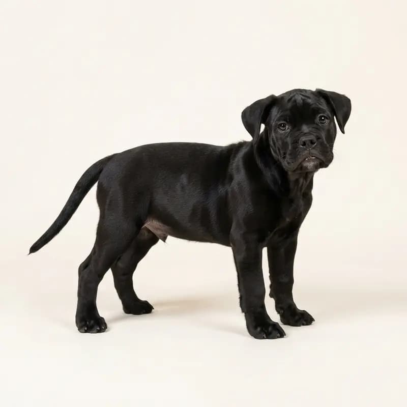 Continental Bulldog Welpe in Zwart