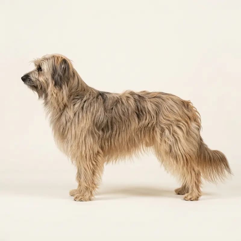 Pyreneese herder met Lang haar