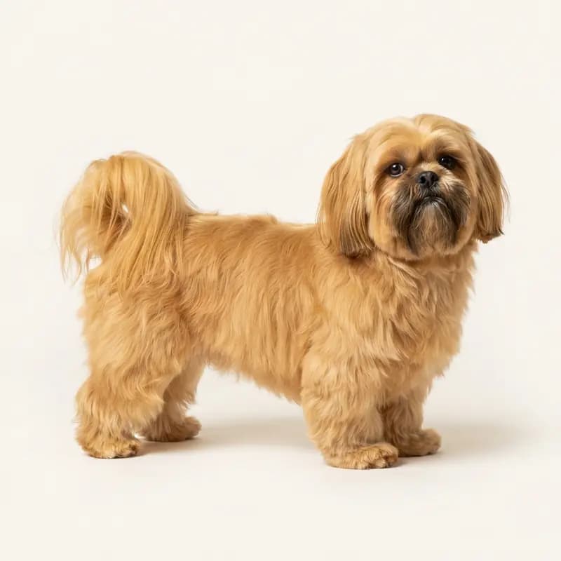 Voksen Shih Tzu i Guldfarvet