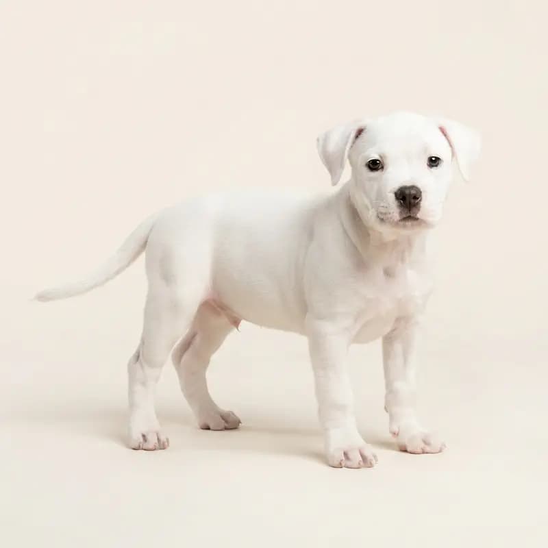Exotic Bully Welpe in Hvid