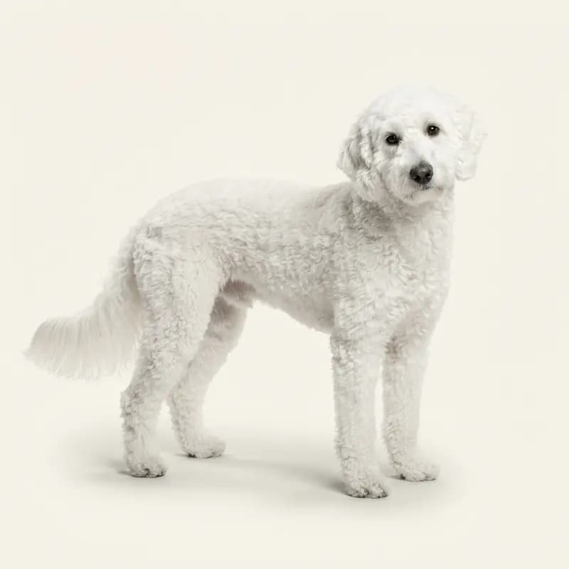 Goldendoodle adulte en Blanc