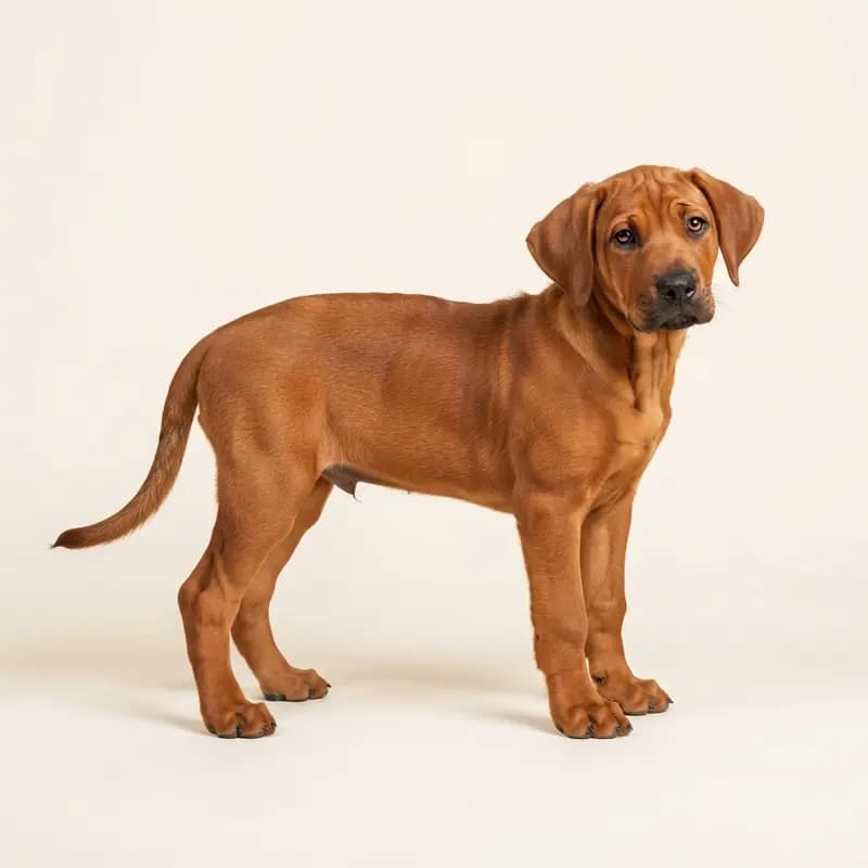 توسا Welpe in أحمر