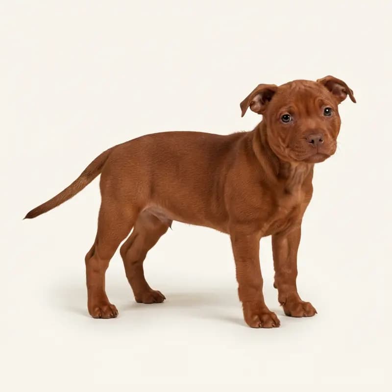 Staffordshire Bull Terrier Welpe in Rouge