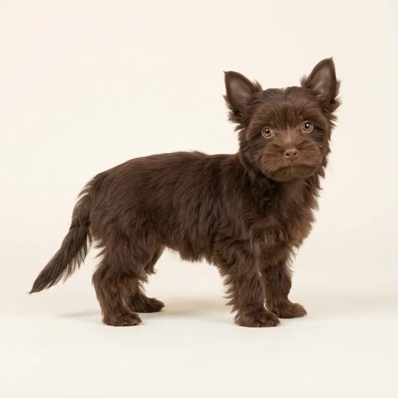Yorkshire Terrier Welpe in Chocolat
