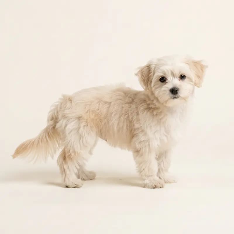 Shorkie Welpe in Creme