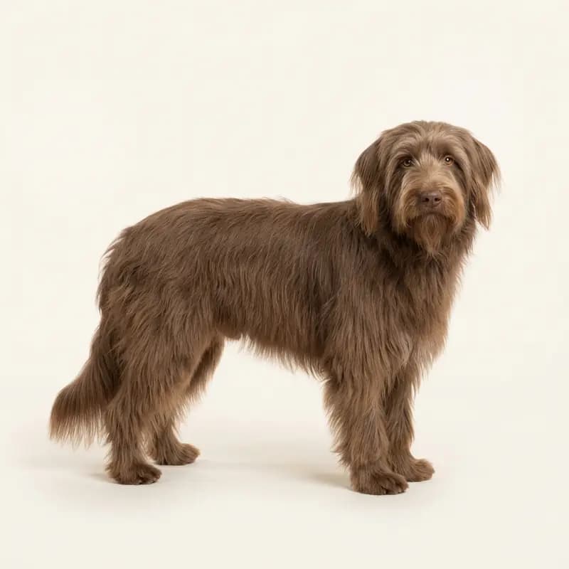 Voksen Bearded Collie i Brun