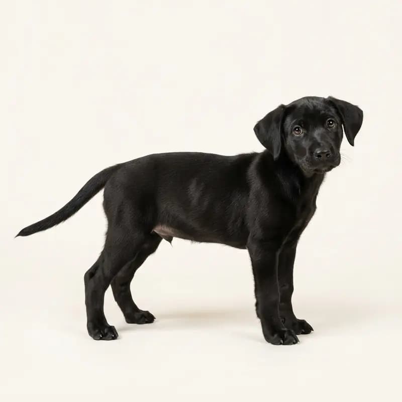 Treeing Tennessee Brindle Welpe in Zwart