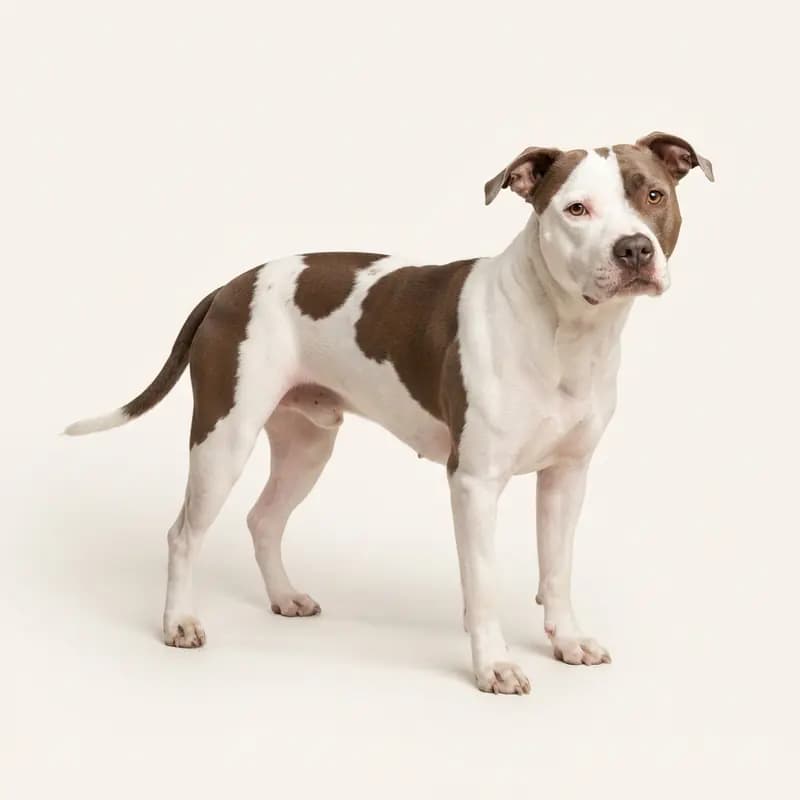 Volwassen Amerikaanse Pitbullterriër in Bont