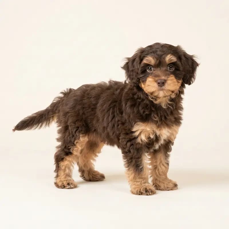 Pomapoo Welpe in Tofarvet