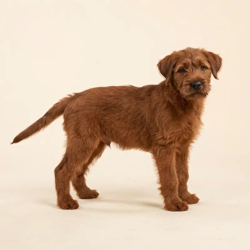 Bouvier des Ardennes Welpe in Kırmızı