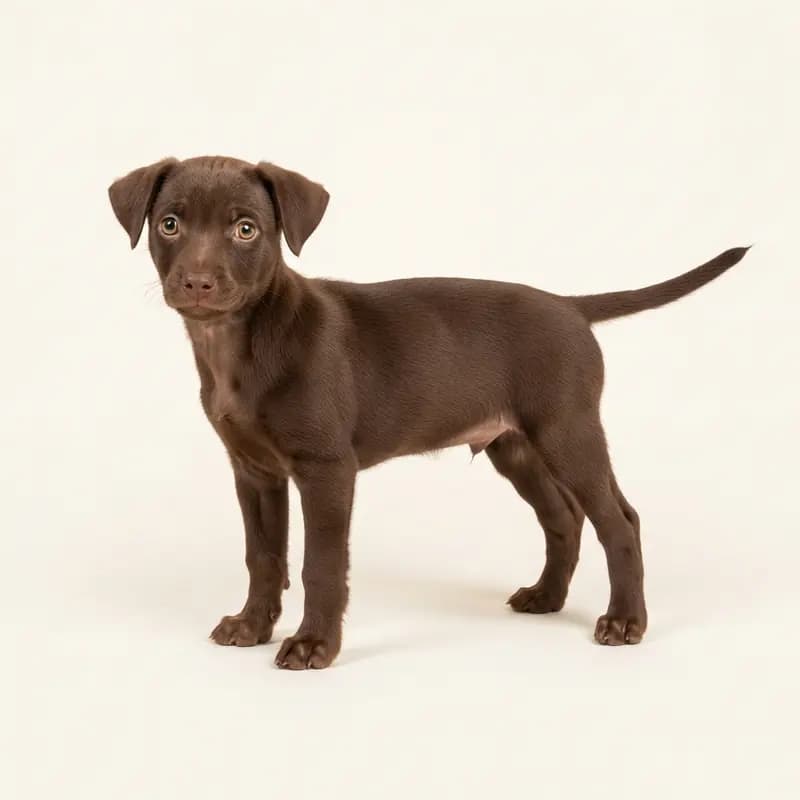 Rat Terrier Welpe in Chocolat
