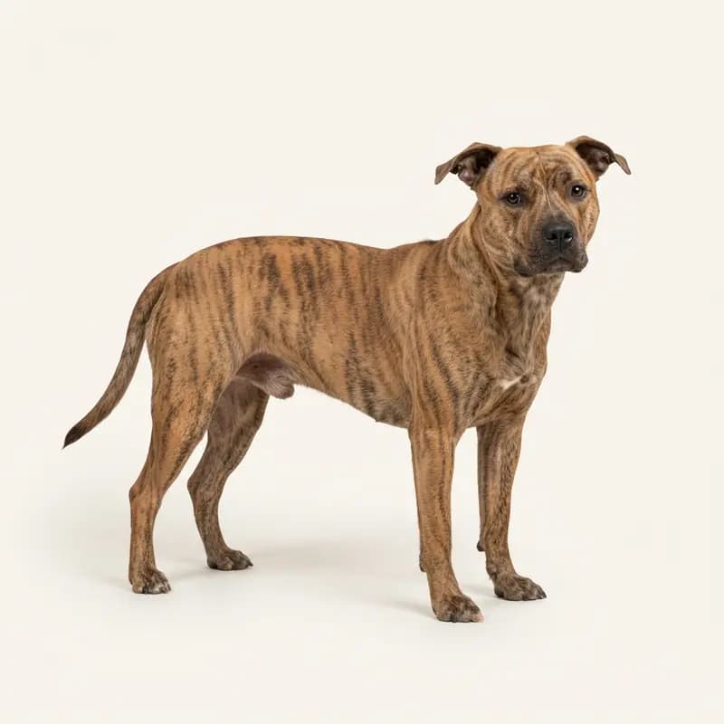 Voksen Amerikansk Staffordshire Terrier i Stribet