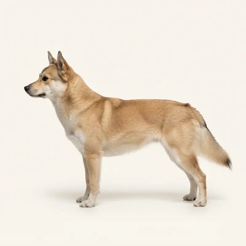 Kısa tüy tüy tipine sahip Norveç Lundehund