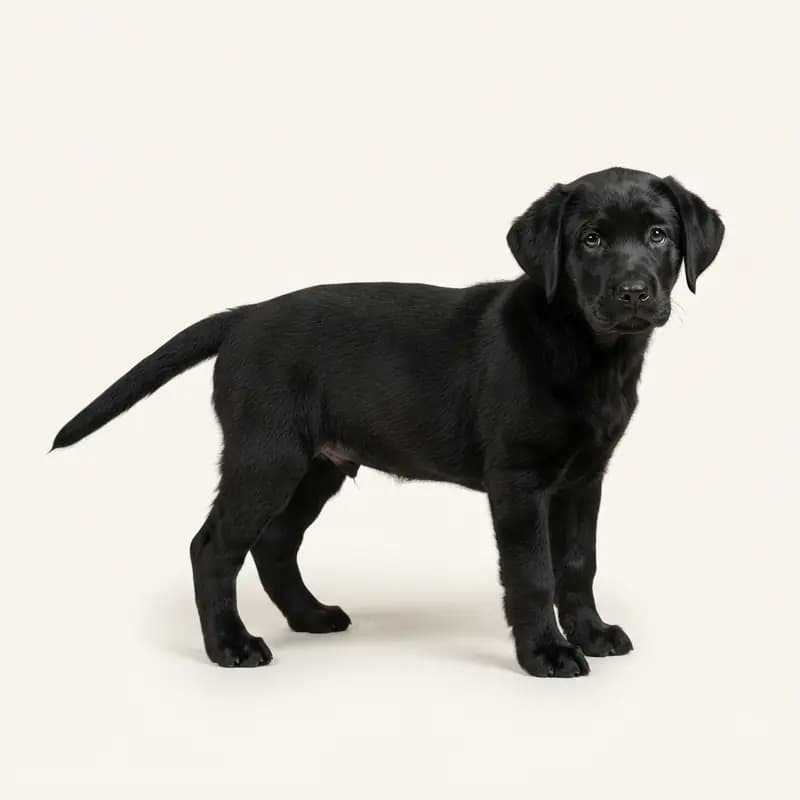 Labrador Retriever Welpe in Noir