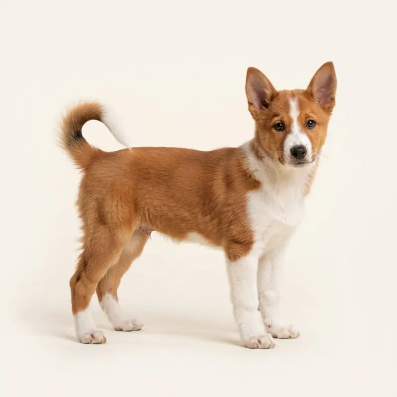 Kanaänhond Welpe in Rood-wit
