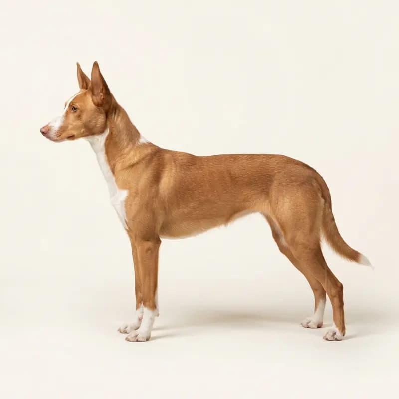 Kısa tüy tüy tipine sahip Podenco Andaluz