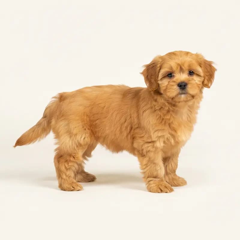 Lhasa Apso Welpe in Altın sarısı