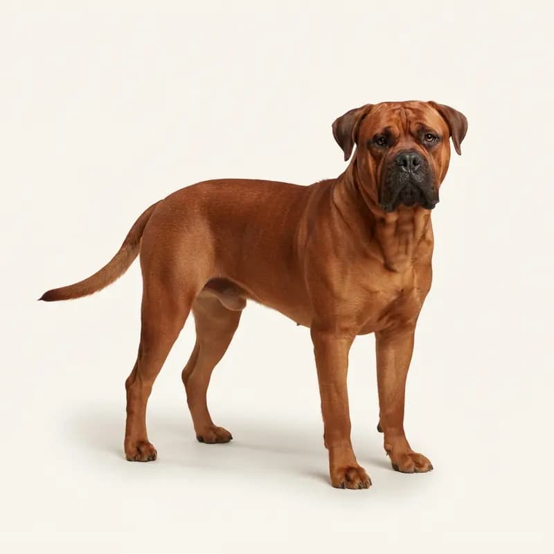 Kırmızı renginde yetişkin Bullmastiff