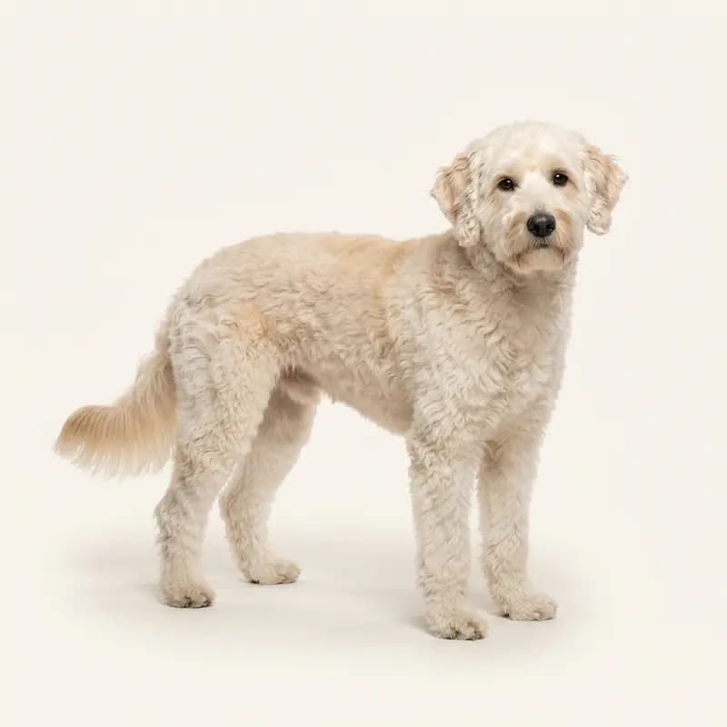 Volwassen Aussiedoodle in Crème