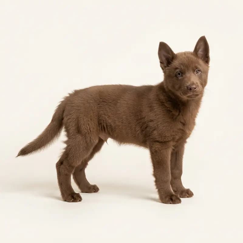 Husky d'Alaska Welpe in Marron
